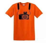 T-shirt humoristique unisexe avec inscription « I Shoot People », T-shirt orange imprimé blanc, 5XL