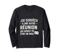 T Shirt Humour Bureau Réunion Qui Aurait PU Être Un Mail Manche Longue