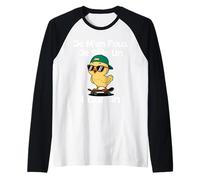 T-Shirt Humour Je M'en Fous Je suis Un Poussin Cadeau Drôle Manche Raglan