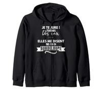 T-Shirt Humour j'entends des Voix Elles Disent Guadeloupe Sweat à Capuche