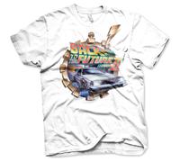 T-Shirt Hybris Back To The Future Part II Vintage Delorean Time Machine Homme
