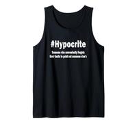 T-Shirt #Hypocrite Definition Dictons Débardeur