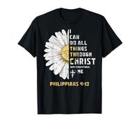 T-Shirt « I Can Do All Things Through Christ » pour Amoureux de la Bible T-Shirt