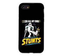 T-Shirt « I Do My Own Stunts » « Get Well » Amusant pour blessure à la Jambe Coque pour iPhone SE (2020) / 7/8