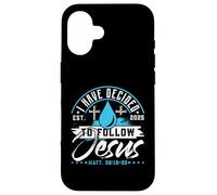 T-Shirt « I Have Decided to Follow Jesus » 2025 Baptême Coque pour iPhone 16