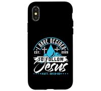 T-Shirt « I Have Decided to Follow Jesus » 2025 Baptême Coque pour iPhone X/XS