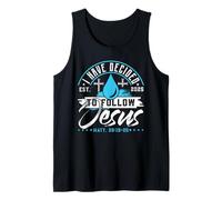T-Shirt « I Have Decided to Follow Jesus » 2025 Baptême Débardeur