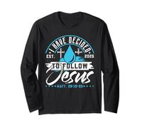T-Shirt « I Have Decided to Follow Jesus » 2025 Baptême Manche Longue