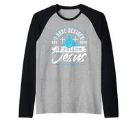 T-Shirt « I Have Decided to Follow Jesus » 2025 Baptême Manche Raglan