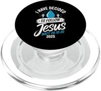 T-Shirt « I Have Decided to Follow Jesus » 2025 Baptême PopSockets PopGrip pour MagSafe