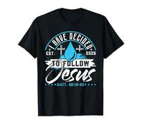 T-Shirt « I Have Decided to Follow Jesus » 2025 Baptême T-Shirt