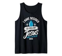 T-Shirt « I Have Decided to Follow Jesus » 2026 Baptême Débardeur