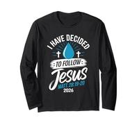 T-Shirt « I Have Decided to Follow Jesus » 2026 Baptême Manche Longue