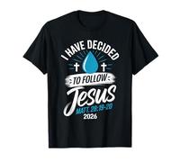 T-Shirt « I Have Decided to Follow Jesus » 2026 Baptême T-Shirt