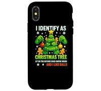 T-Shirt I Identify As A Christmas Tree Lit on The Outside Coque pour iPhone X/XS