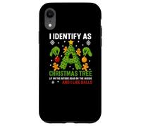 T-Shirt I Identify As A Christmas Tree Lit on The Outside Coque pour iPhone XR