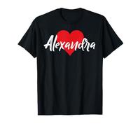 T-shirt « I Love Alexandra » avec inscription « I Love Alexandra » T-Shirt
