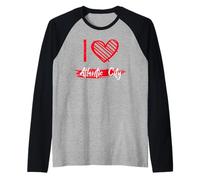 T-Shirt « I Love Atlantic City » I Heart Atlantic City Manche Raglan
