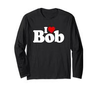 T-Shirt « I Love Bob I Heart Robert » Manche Longue