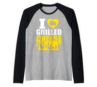 T-Shirt « I Love Grilled Cheese » Manche Raglan