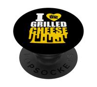 T-Shirt « I Love Grilled Cheese » PopSockets PopGrip Adhésif