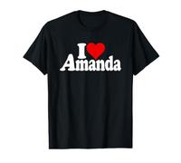 T-Shirt « I Love Heart Amanda » T-Shirt Graphique avec Valeur