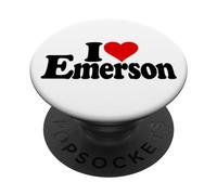 T-Shirt « I Love Heart Emerson Ralph Waldo » PopSockets PopGrip Adhésif