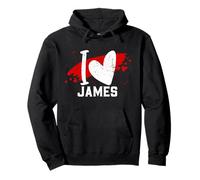 T-Shirt I Love James I Heart James Sweat à Capuche