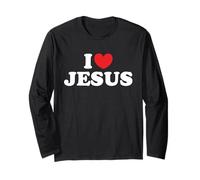 T-shirt I Love Jesus / I Heart Jesus Manche Longue