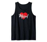 T-shirt « I Love Marcel » avec inscription « I Love Marcel » Débardeur
