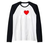 T-Shirt I Love My Ex I Heart My Ex Manche Raglan