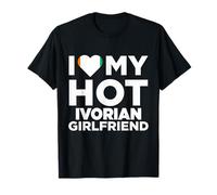T-shirt « I Love My Hot Ivorian Girlfriend » de la Côte d'Ivoire T-Shirt