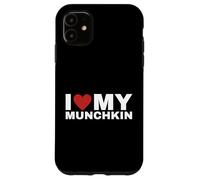 T-Shirt « I Love My Munchkin Cat » pour Les Amoureux des Chats Coque pour iPhone 11