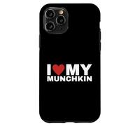 T-Shirt « I Love My Munchkin Cat » pour Les Amoureux des Chats Coque pour iPhone 11 Pro