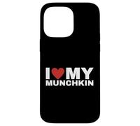 T-Shirt « I Love My Munchkin Cat » pour Les Amoureux des Chats Coque pour iPhone 14 Pro Max