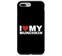 T-Shirt « I Love My Munchkin Cat » pour Les Amoureux des Chats Coque pour iPhone 7 Plus/8 Plus