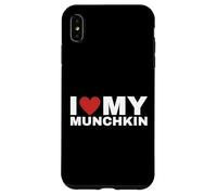 T-Shirt « I Love My Munchkin Cat » pour Les Amoureux des Chats Coque pour iPhone XS Max