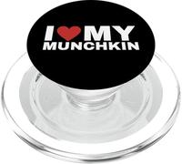 T-Shirt « I Love My Munchkin Cat » pour Les Amoureux des Chats PopSockets PopGrip pour MagSafe