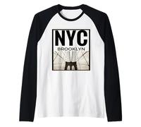 T-shirt « I Love NYC » - New York City Brooklyn Bridge Manche Raglan