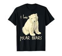 T-shirt « I Love Polar Bears », « Arctic Mammals Bear Lovers » T-Shirt