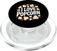 T-Shirt « I Love Popcorn Movie Night Snack Lovers » PopSockets PopGrip pour MagSafe