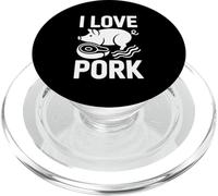 T-Shirt « I Love Pork Pig Bacon Meat Lover » PopSockets PopGrip pour MagSafe