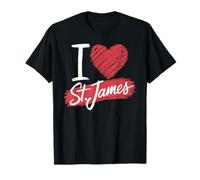 T-Shirt « I Love St James » County I Heart St James T-Shirt