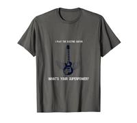 T-shirt « I play the electric guitar », « what your superpower » T-Shirt