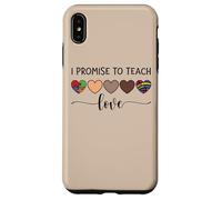 T-shirt « I Promise to Teach Love » Inclusion Bonté Diversité Coque pour iPhone XS Max