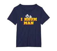T-Shirt I Rhum Man | Idée Cadeau Apéro T-Shirt, Femme Grandes Tailles, Bleu Marine, 6X