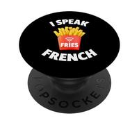 T-Shirt I Speak French Fries - French Fries PopSockets PopGrip Adhésif