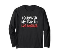 T-Shirt « I Survived My Trip to Los Angeles » Simple City Manche Longue