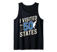 T-Shirt « I Visited All 50 States » pour Voyageurs Débardeur