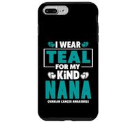 T-Shirt « I Wear Teal for My Nana » de Sensibilisation au Cancer de l'ovaire Coque pour iPhone 7 Plus/8 Plus